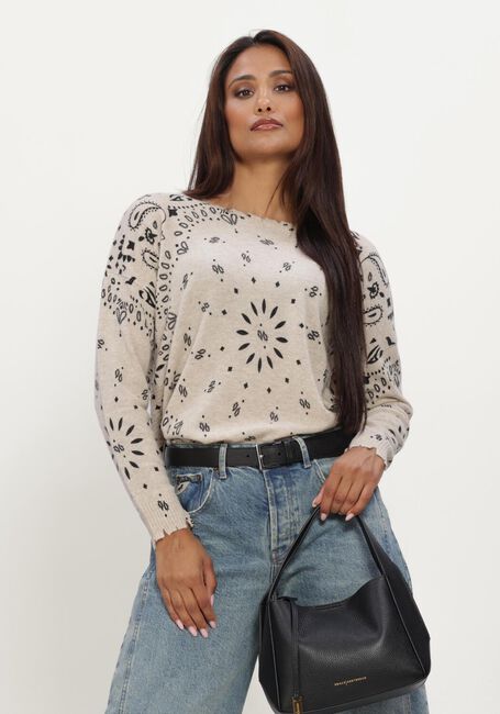 Beige KUJTEN Truien/vesten MELA BANDANA - large