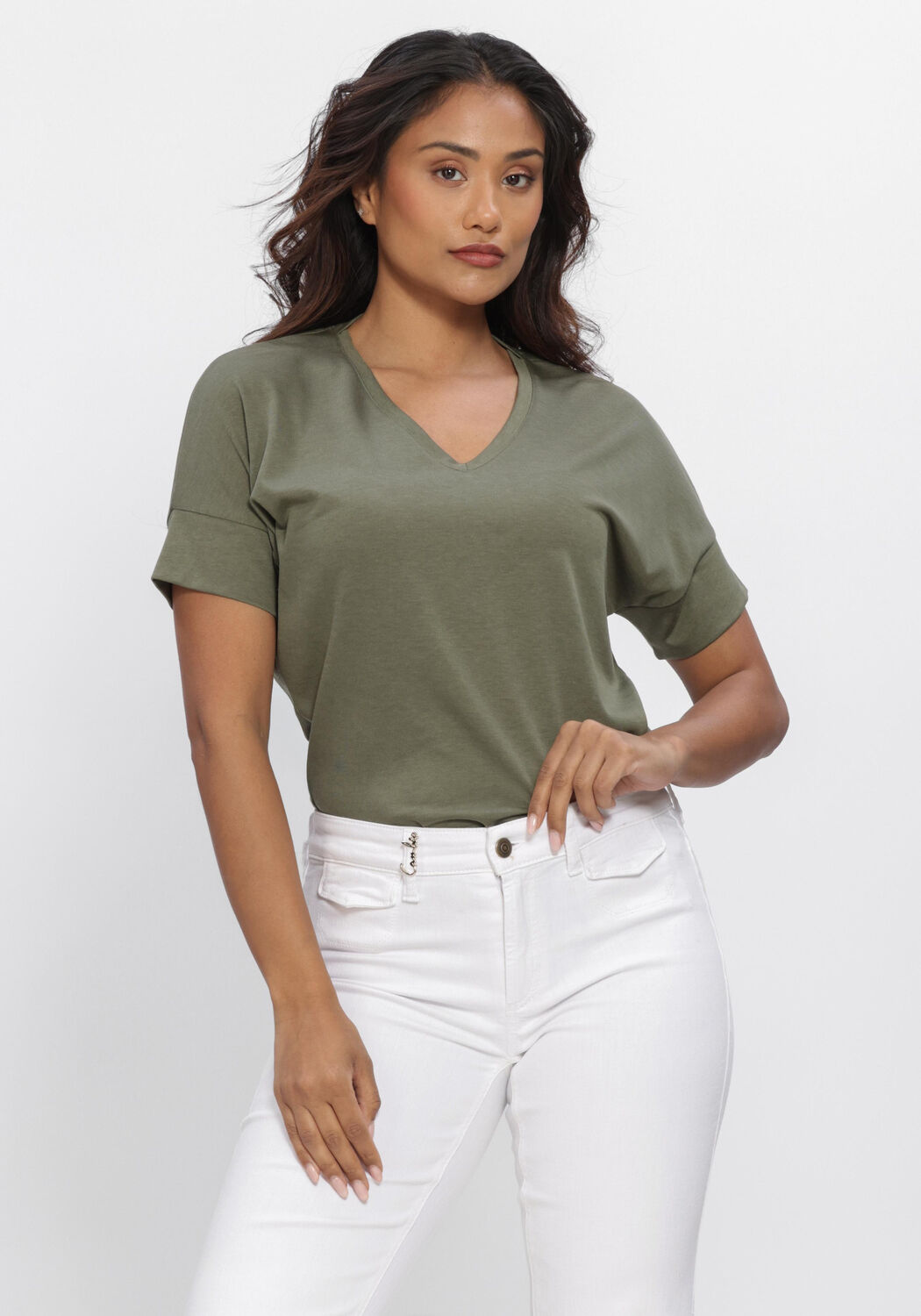 Khaki LUISA CERANO Tops & T-shirts 338380/7956-00 - large
