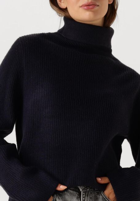 Blauwe CO'COUTURE Coltrui ROW RIB ROLLNECK - large