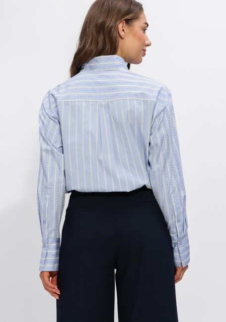 Blauwe DANTE6 Blouses ANUBI STRIPE SHIRT - large
