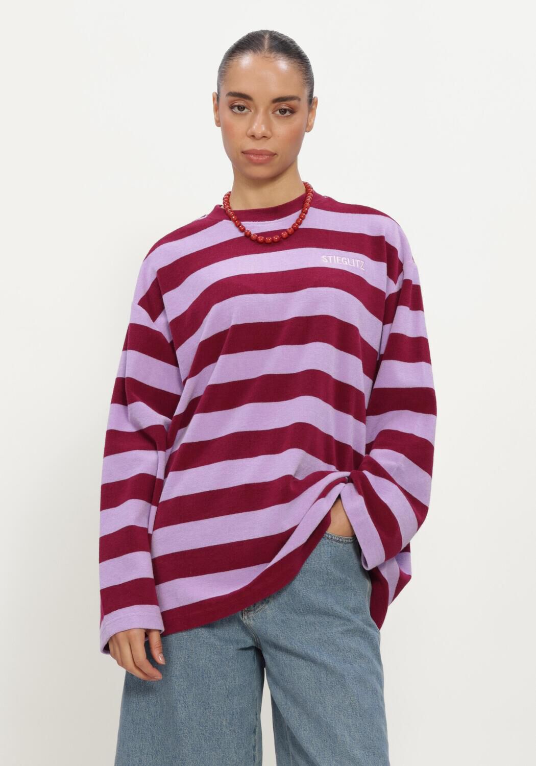 Bordeaux STIEGLITZ Sweater SELLIE TERRY - large