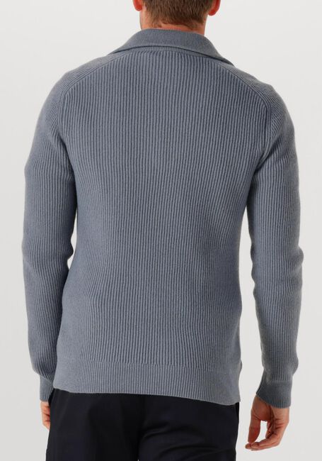 Grijze PROFUOMO Trui PULLOVER HALF ZIP - large