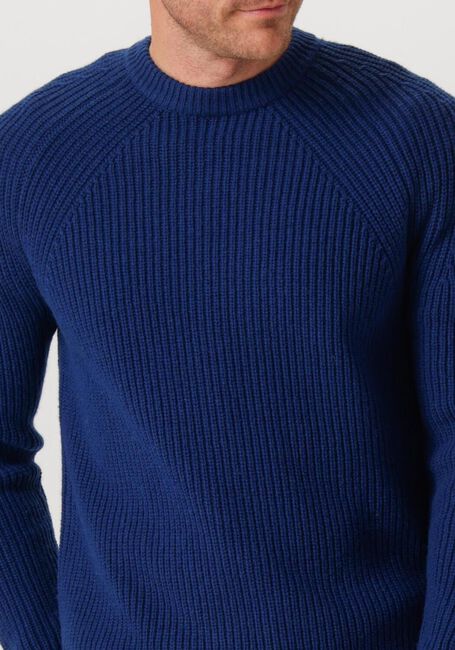 Donkerblauwe FORÉT Trui DELTA WOOL KNIT - large