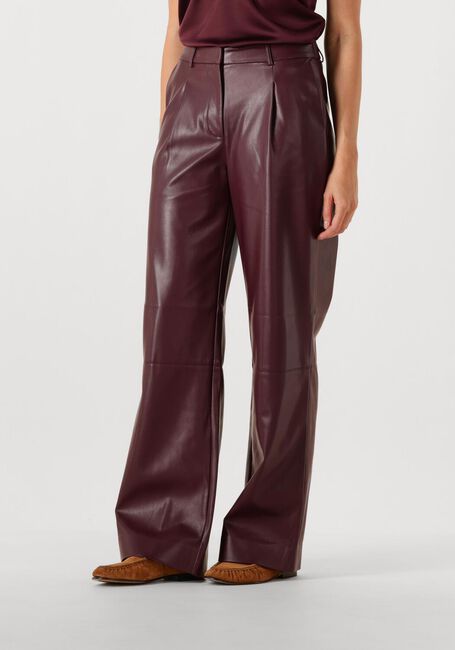 Bordeaux DANTE6 Wijde broek JULES FAUX LEATHER PANTS - large