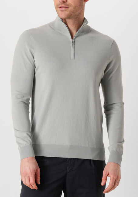 Groene PROFUOMO Trui PULLOVER HALF ZIP - large