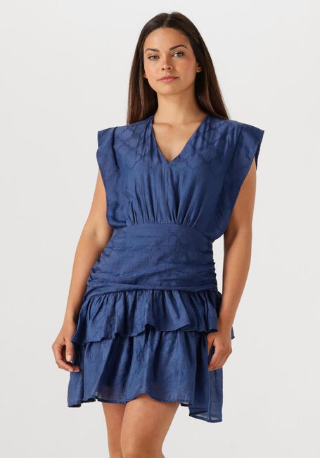 Donkerblauwe SUNCOO Mini jurk CYANA - large