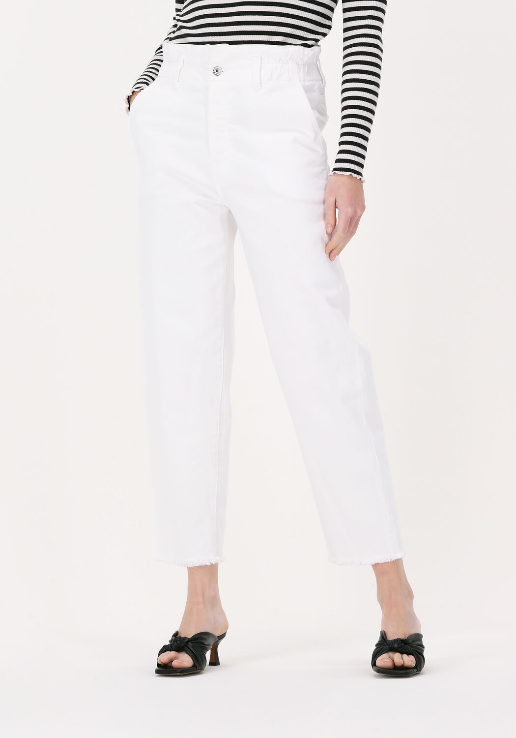 7 for all Mankind Mom Jeans Dames Ease Dylan, Maat: 27, Kleur: Wit