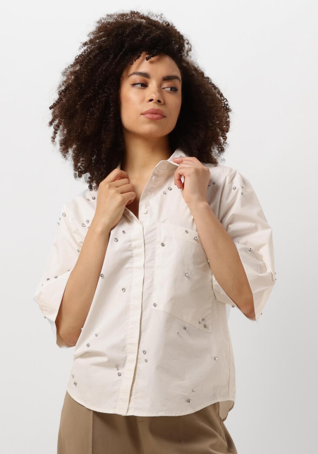 Copenhagen Muse Blouse Dames Cmrhine-shirt, Maat: M, Kleur: Creme