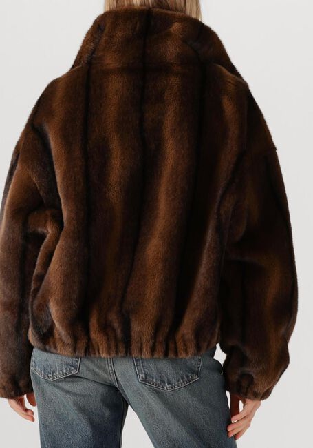 Bruine ALTER EGO Faux fur jas ALLY - large