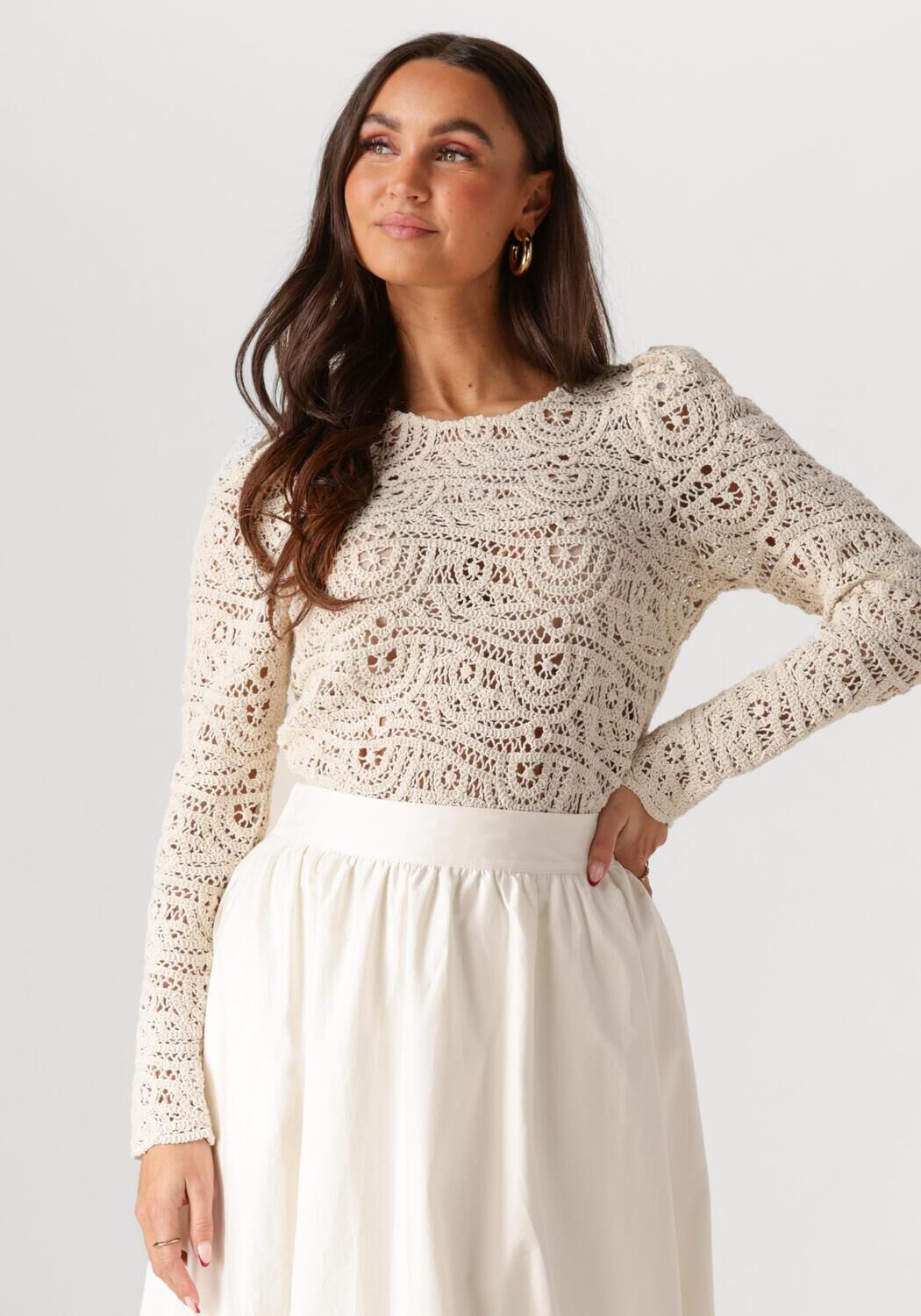 Copenhagen Muse Trui Dames Karla Blouse, Maat: L, Kleur: Beige