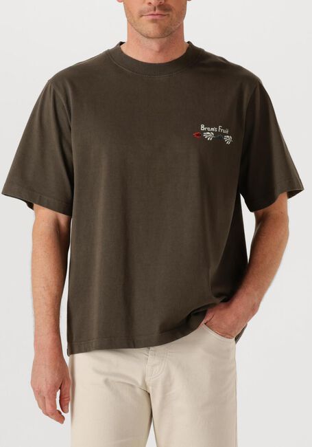 Donkergrijze BRAM'S FRUIT T-shirt FLORA TSHIRT - large