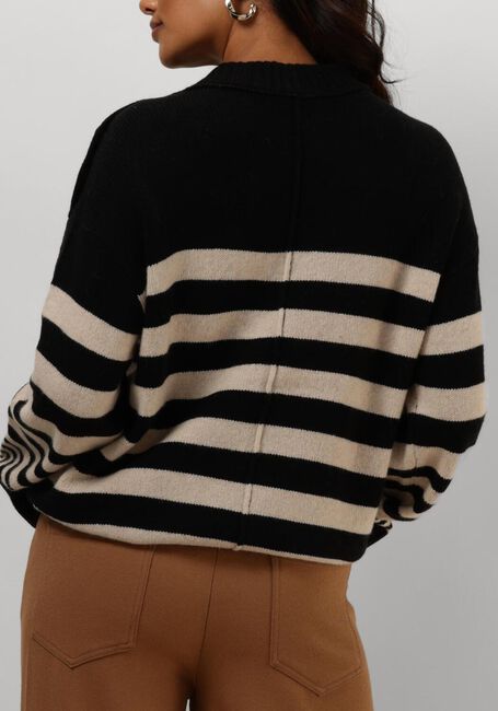 Zwarte RUBY TUESDAY Trui VIEJE BUTTON SHOULDER PULLOVER - large