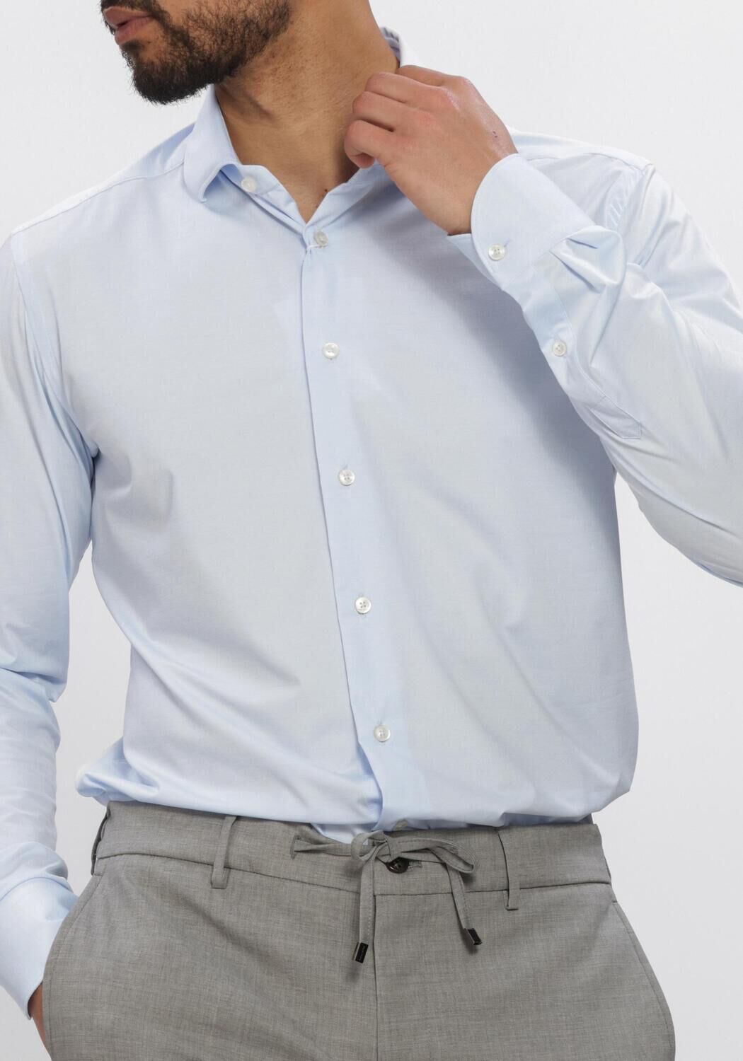 Lichtblauwe XACUS Klassiek overhemd 21615 ACT558ML VAR070 - large