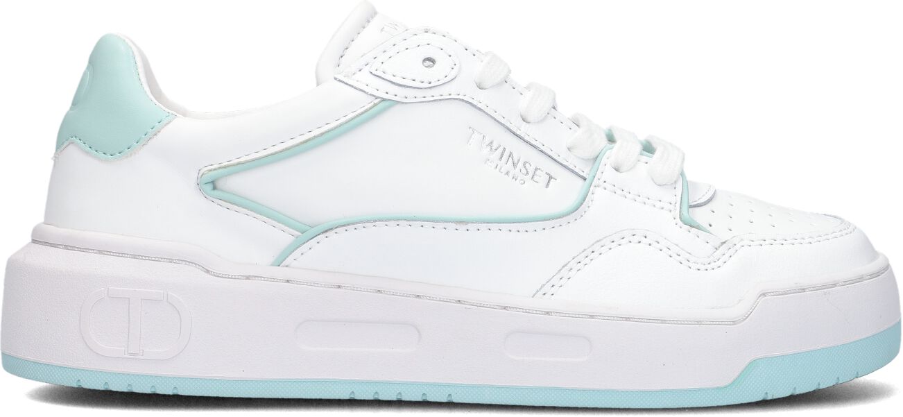 Twinset Milano Lage Sneakers Dames 231tcp080, Maat: 39, Materiaal: Leatherlook, Kleur: Wit
