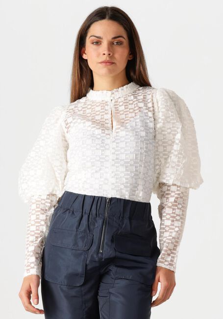 Witte CO'COUTURE Blouses ELINOR OPEN BACK BLOUSE - large