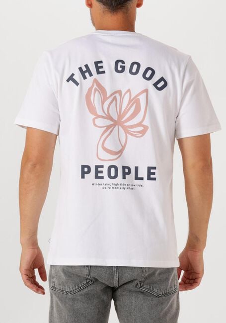 Witte THE GOODPEOPLE T-shirt TEX - large
