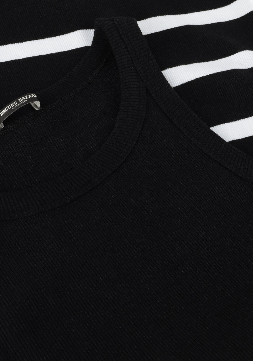 Zwarte BRUUNS BAZAAR Top KATY STRIBED TANK TOP - large