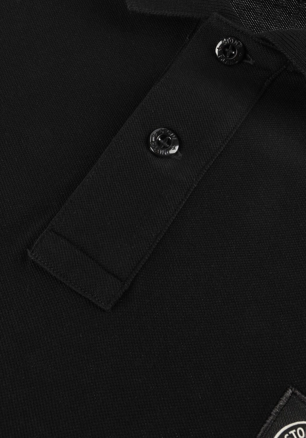 Zwarte STONE ISLAND Polo SS POLO S0017 - large