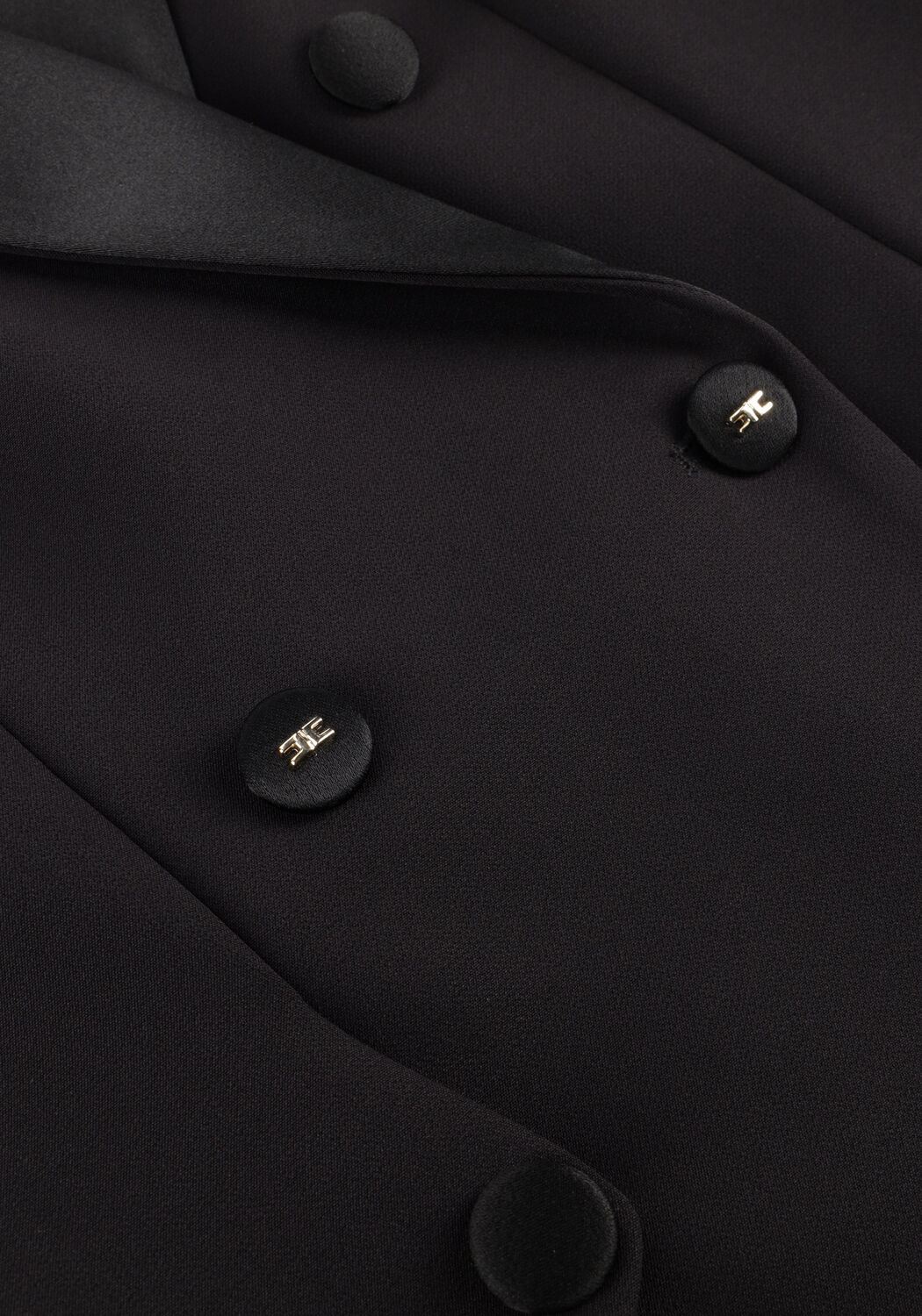 Zwarte ELISABETTA FRANCHI Mini jurk DRESS - large