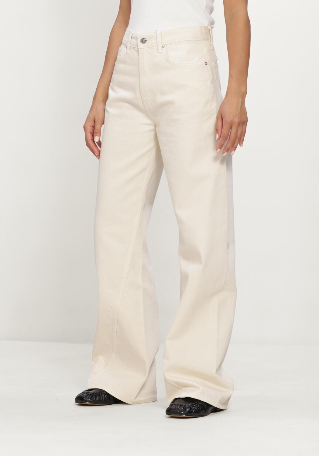 Ecru ANINE BING Wijde broek BRIE JEAN - large