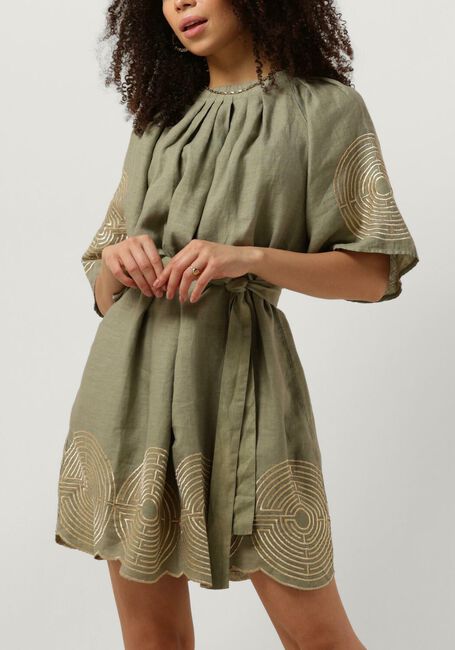 Groene GREEK ARCHAIC KORI Mini jurk 230091 - large