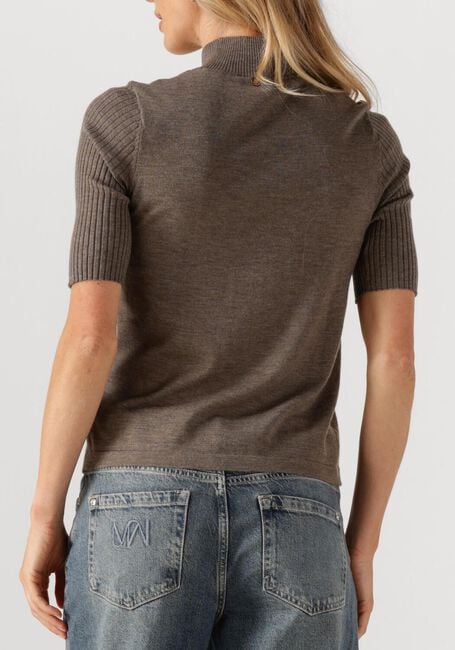 Taupe MOS MOSH Trui MMRELENA TURTLENECK SS KNIT - large