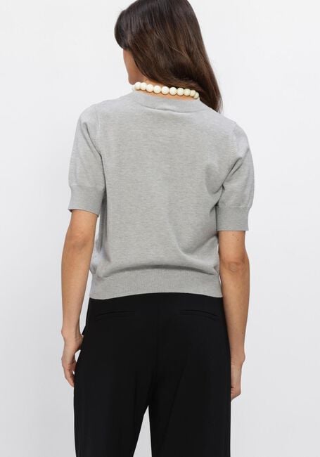 Lichtgrijze STUDIO AR Vest NOOR VISCOSE KNIT - large