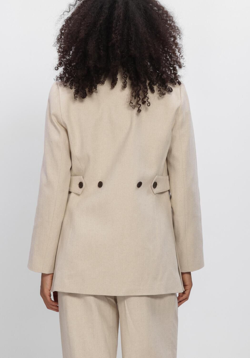 Beige CO'COUTURE Blazers LEENACC LINEN FITTED BLAZER - large