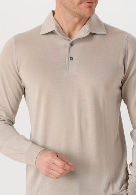 Beige FILIPPO DE LAURENTIIS Trui POLO ML PARAMONTURA R.MERINO - large