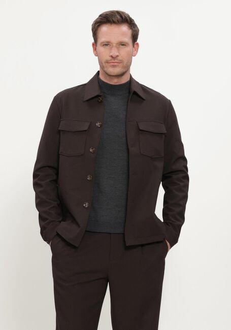 Bruine STEFANO LAURAN Overshirts SL-CALVIN - large