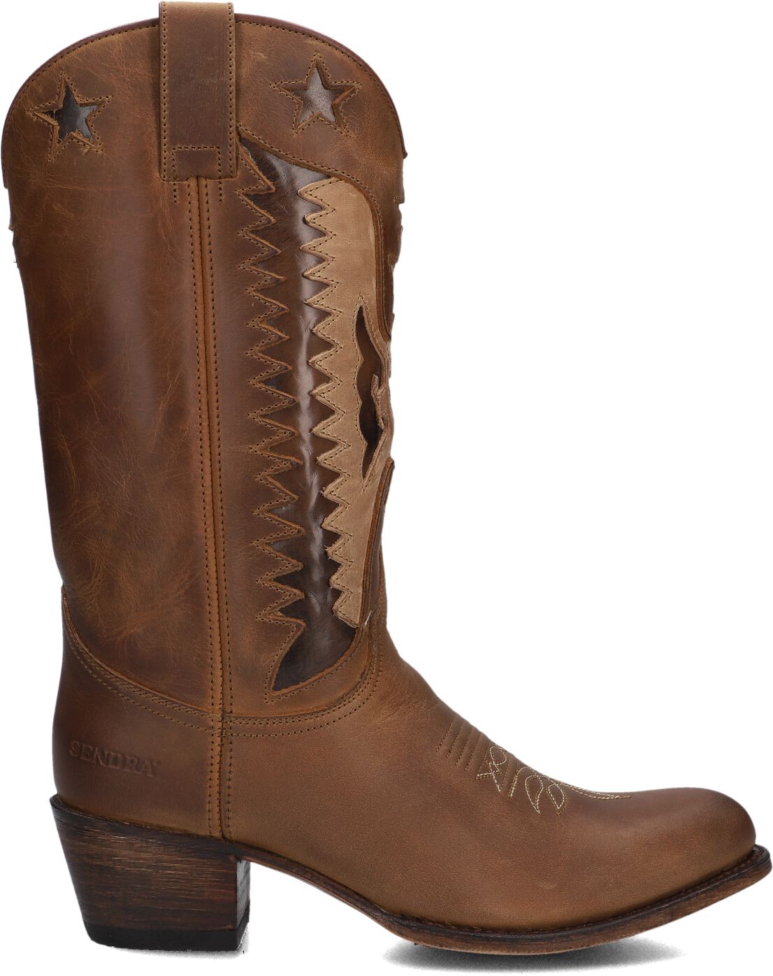 Sendra Cowboylaarzen Dames 18658, Maat: 37, Materiaal: Leer, Kleur: Bruin