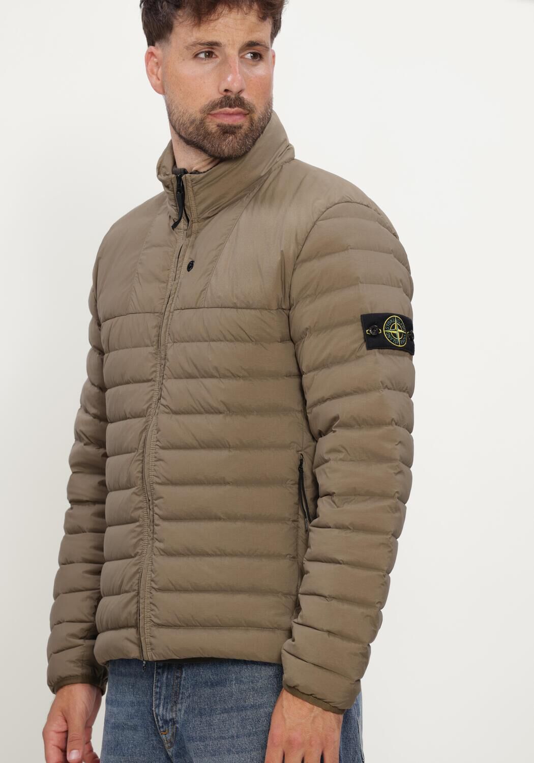 Groene STONE ISLAND Gewatteerde jas JACKET S0183 - large