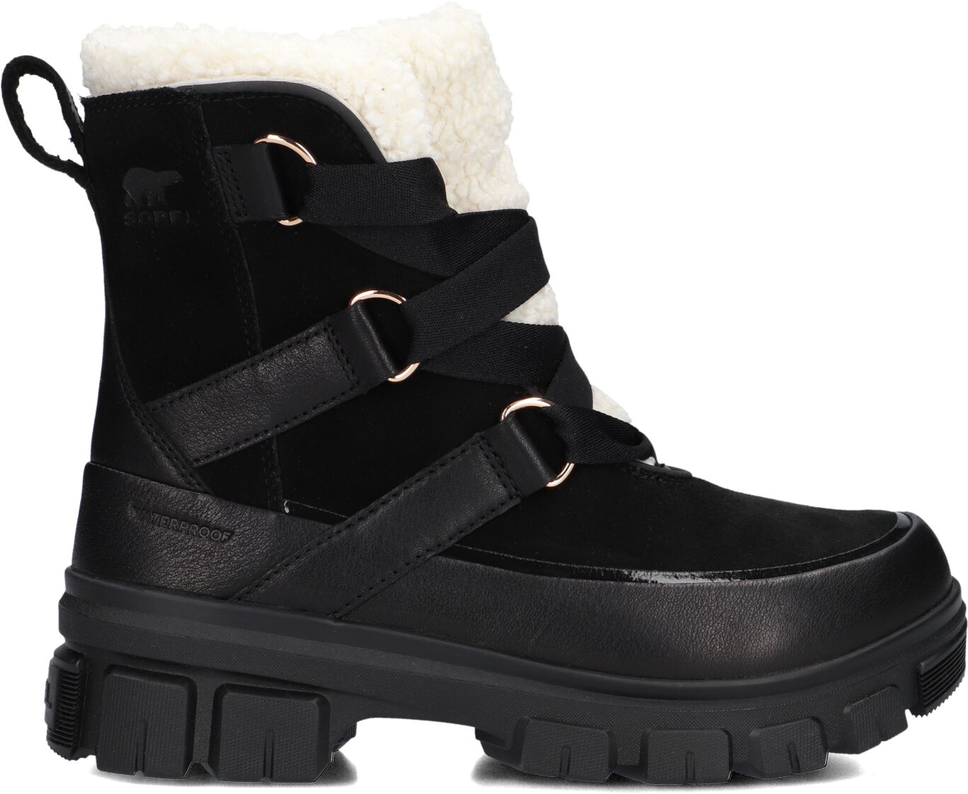 Sorel Veterboots Dames Torino V Resort Dames, Maat: 38, Materiaal: Suède, Kleur: Zwart