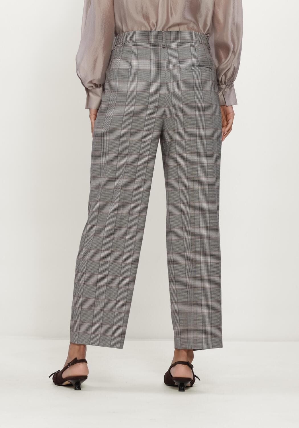 Grijze LUISA CERANO Pantalon KARO-TAPERED-PANTS - large
