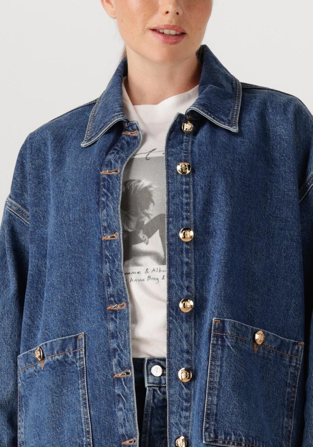 Blauwe ANINE BING Spijkerjas LUCA JACKET - large