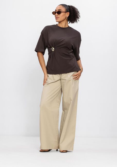 Bruine SECOND FEMALE Top ENORA BROOCH TEE - large