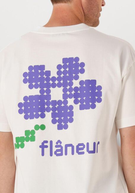 Witte FLANEUR Polo / T-shirt PIXEL FLOWER T SHIRT - large