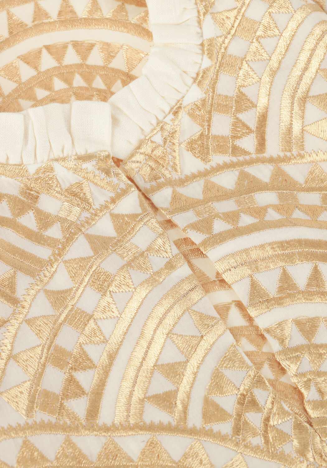 Gebroken wit GREEK ARCHAIC KORI Maxi jurk 231097 - large