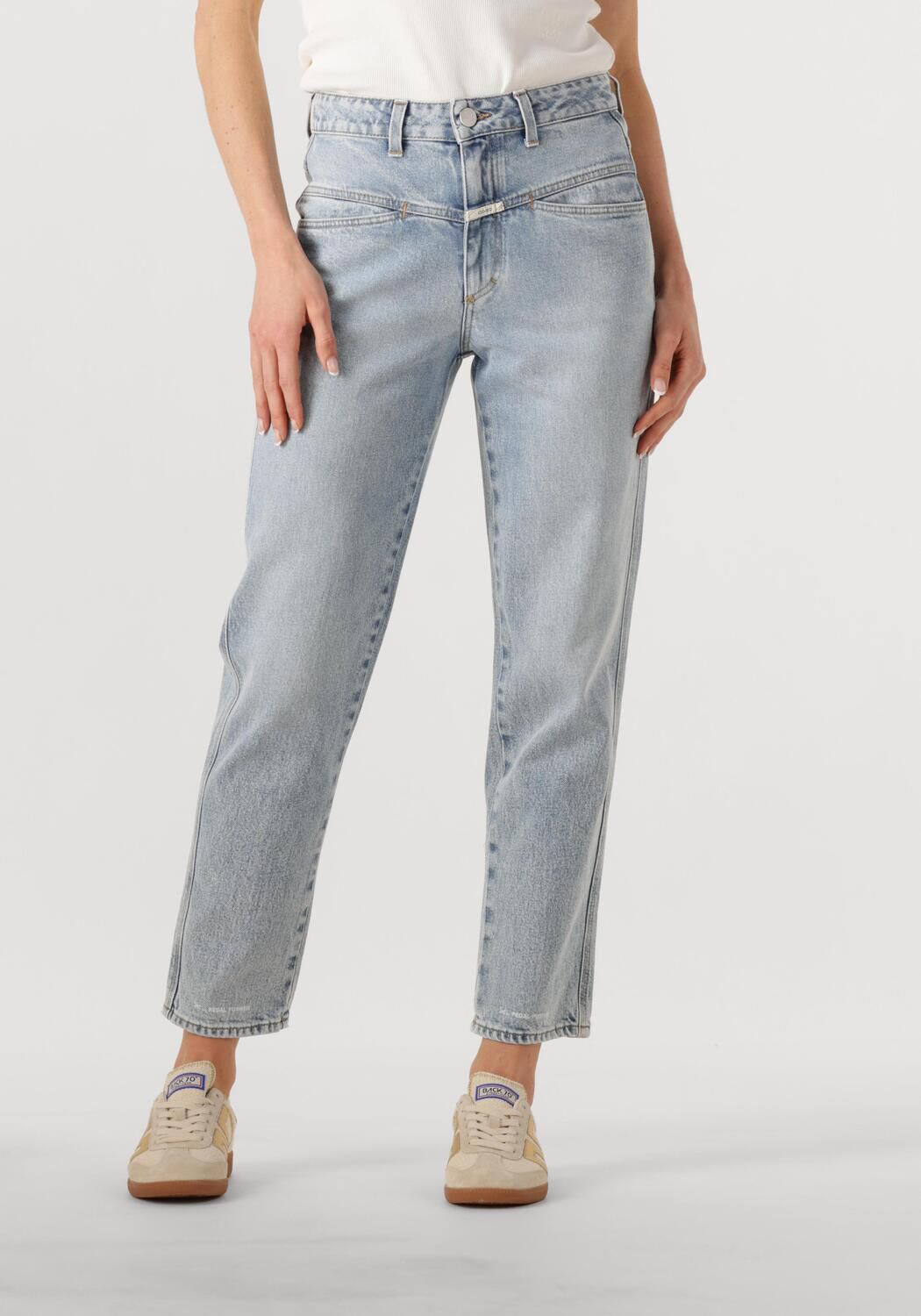 Closed Mom Jeans Dames Pedal Pusher, Maat: 25/32, Kleur: Lichtblauw