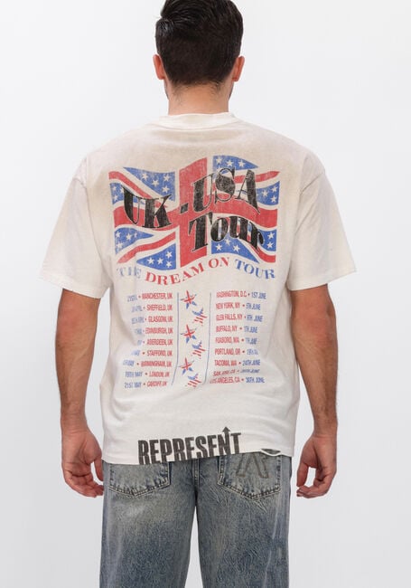 Ecru REPRESENT T-shirt DREAM ON TOUR T-SHIRT - large