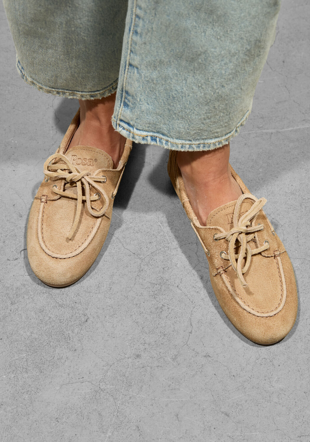 Cognac POSA Mocassins BOAT LOAFER - large