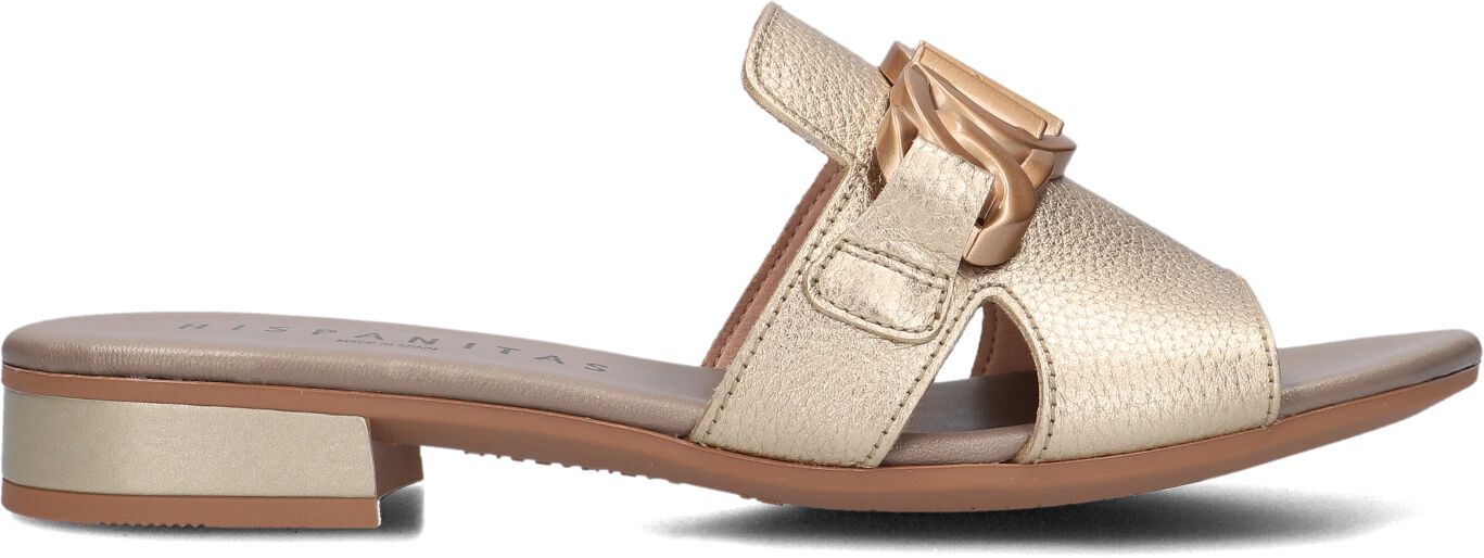 Hispanitas Slippers
Dames Hv243268, Maat: 38, Materiaal: Leer, Kleur: Goud