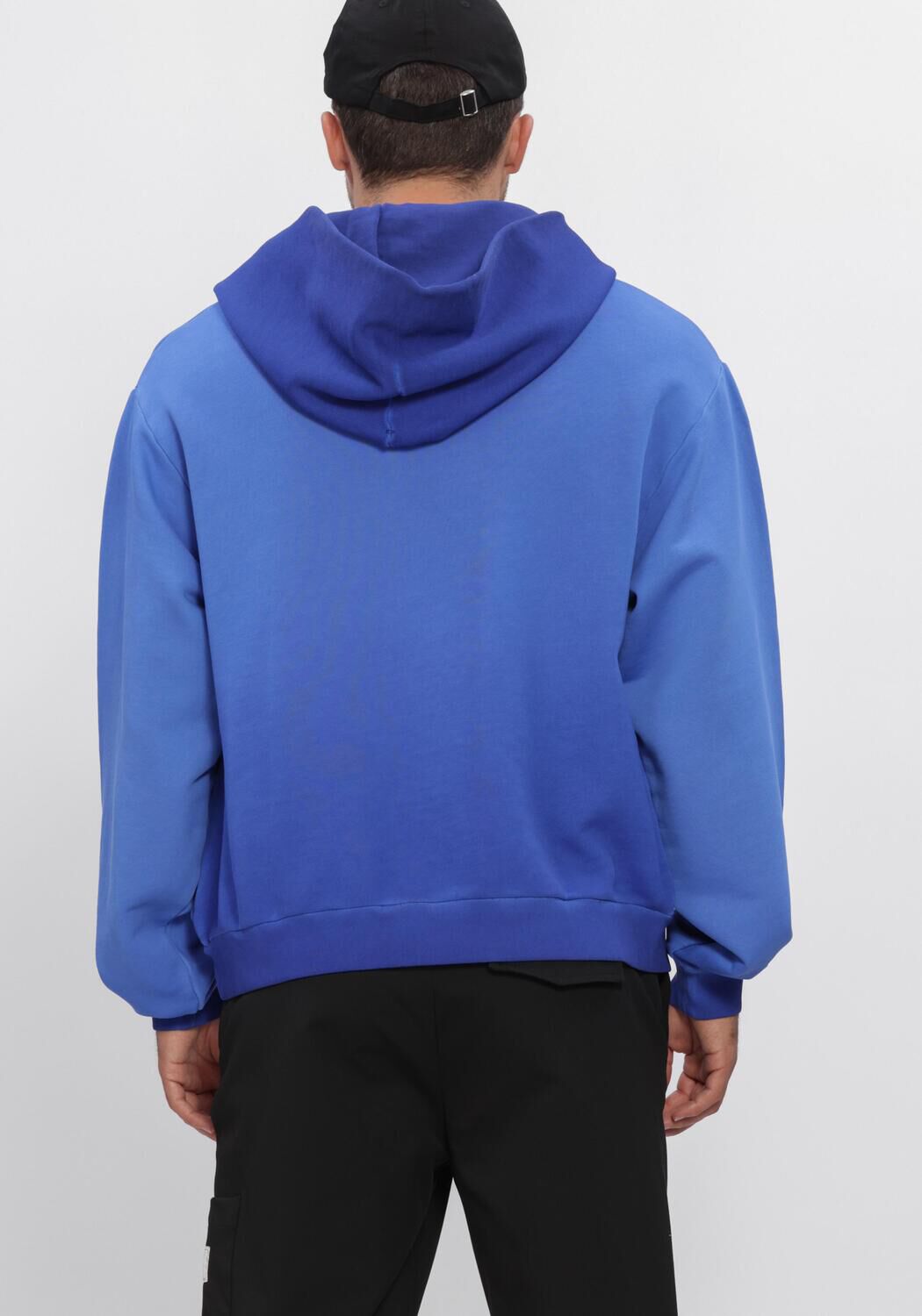 Blauwe FLANEUR Sweater WITH YOU HOODIE - large