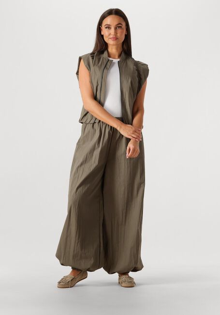 Olijf CO'COUTURE Wijde broek ACASIACC BALLOON LL PANT - large