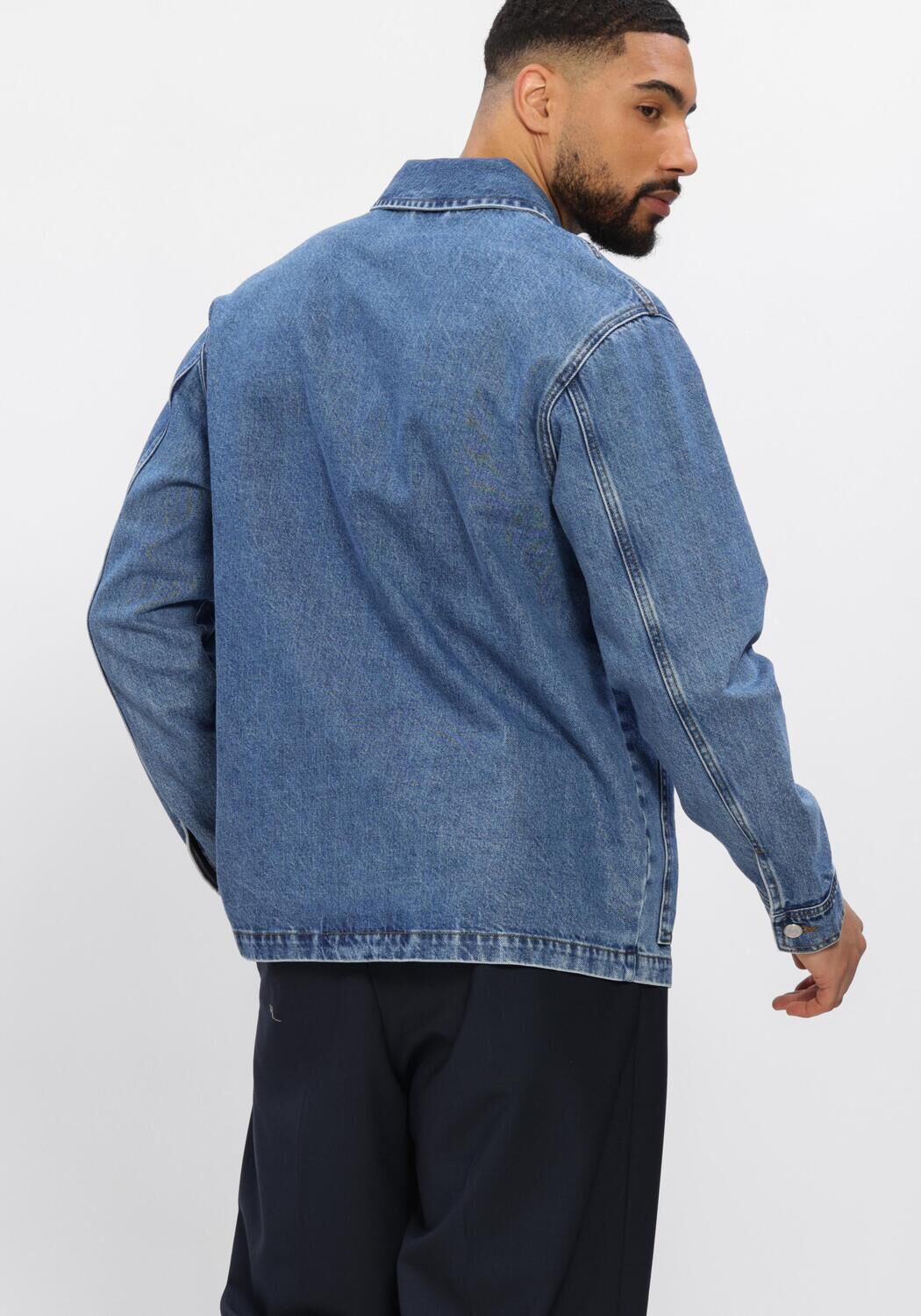 Blauwe NN.07 Overshirt BLAZE 1882 | Assem