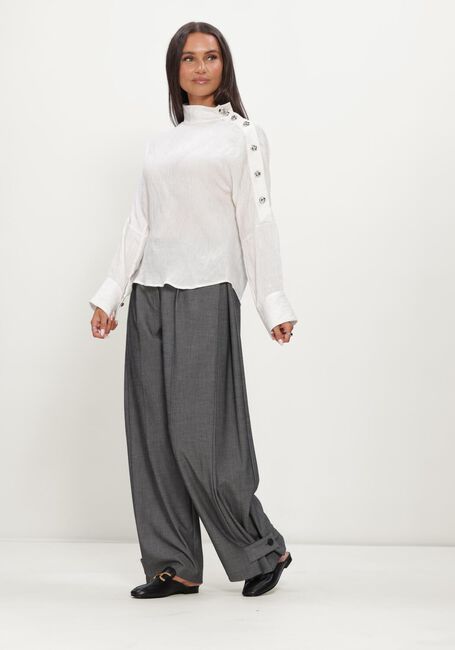 Witte CO'COUTURE Blouses CAMELLOCC ASYM BUTTON BLOUSE - large
