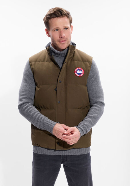 Khaki CANADA GOOSE Bodywarmer CARSON VEST 4151M - large