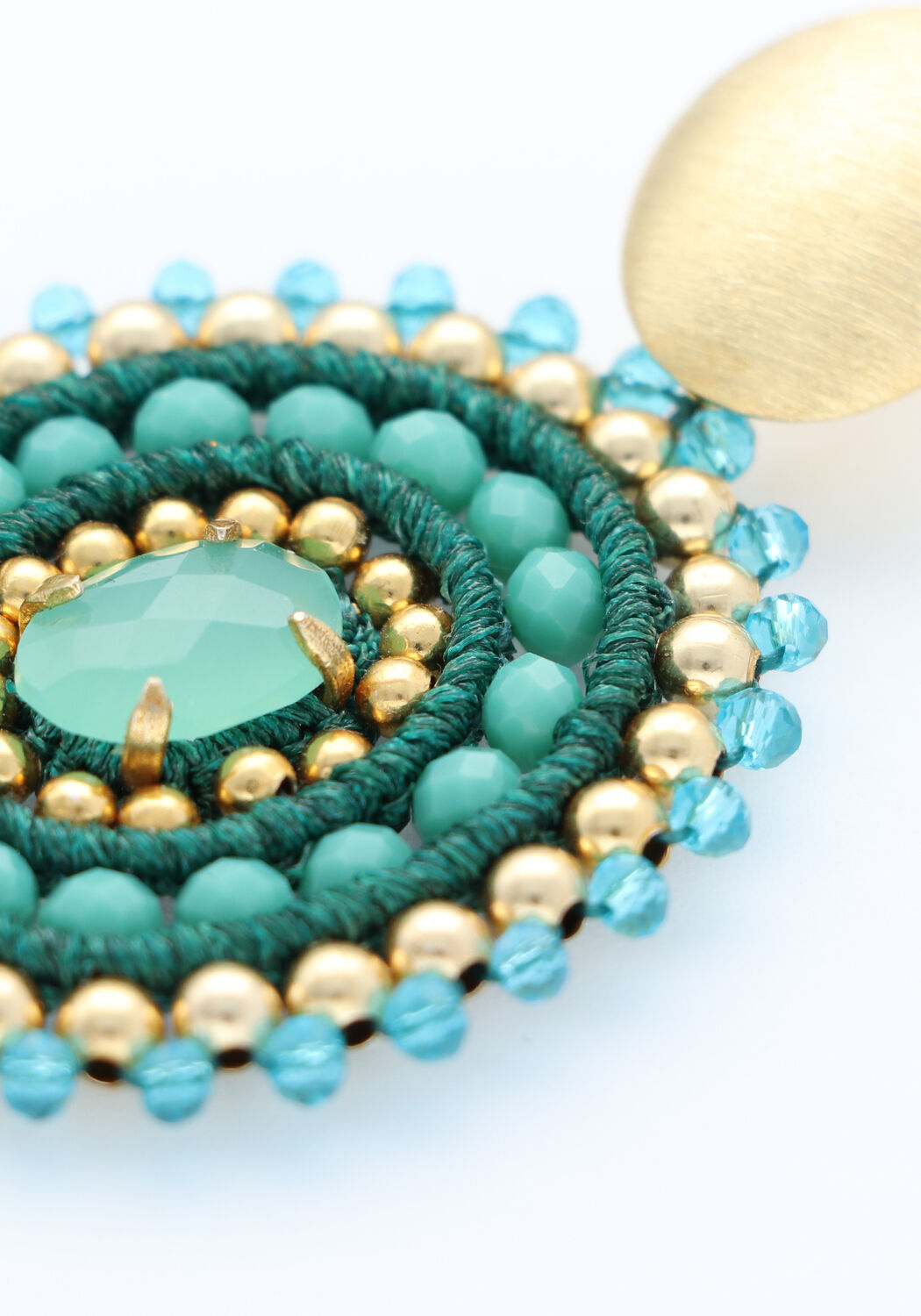 Blauwe LOTT. GIOIELLI Sieraad CE SI FILLED OVAL 3 RINGS W/ STONE M - large