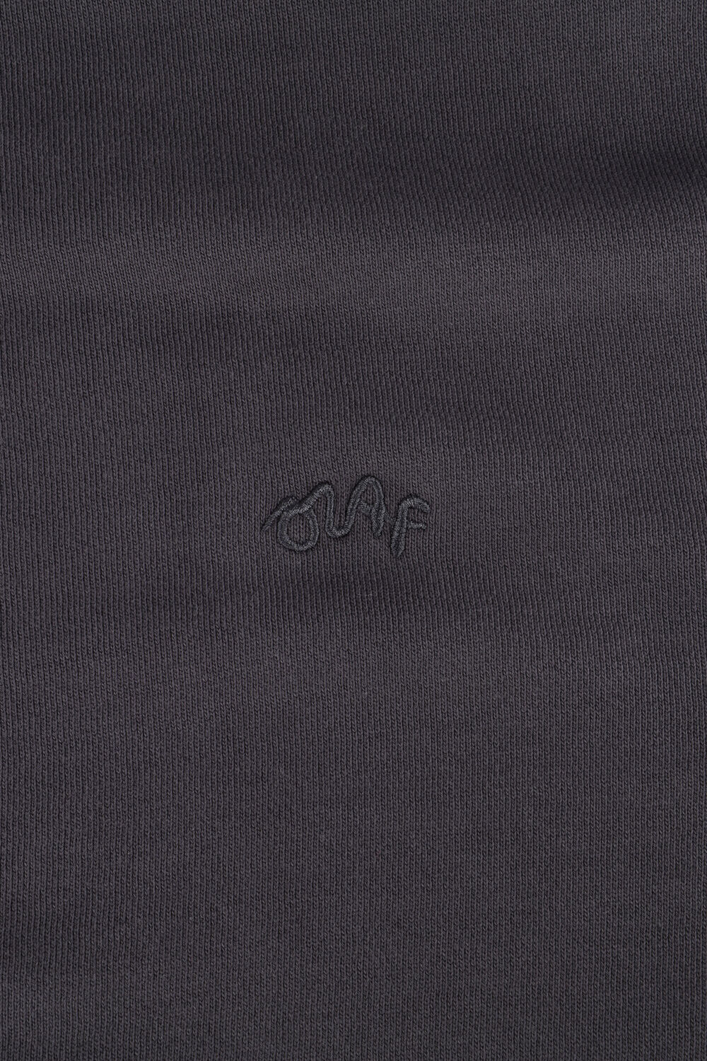 Donkergrijze OLAF HUSSEIN Vest SIGNATURE LOGO ZIP MOCKNECK - large