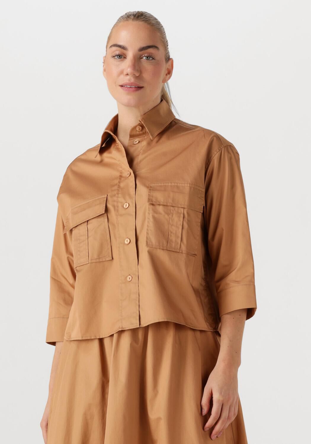 Devotion Blouse Dames Miracle, Maat: M, Kleur: Bruin